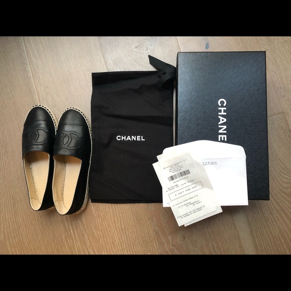 Chanel Espadrilles Black Lampskin - Picture 4 of 5